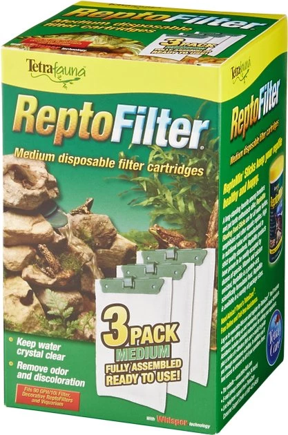Tetrafauna ReptoFilter Cartridges Replacements, 3 Count 1 Tetrafauna ReptoFilter Cartridges Replacements, 3 Count
