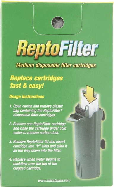Tetrafauna ReptoFilter Cartridges Replacements, 3 Count 3 Tetrafauna ReptoFilter Cartridges Replacements, 3 Count - Image 3