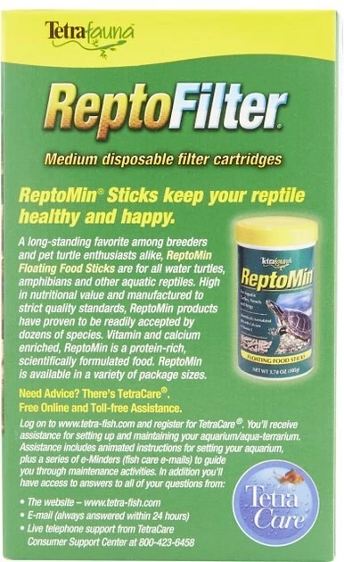 Tetrafauna ReptoFilter Cartridges Replacements, 3 Count 4 Tetrafauna ReptoFilter Cartridges Replacements, 3 Count - Image 4
