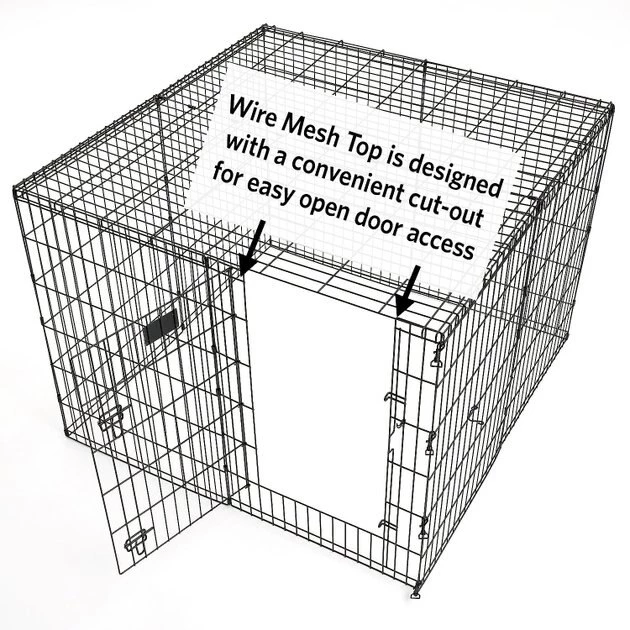 MidWest Exercise Pen Wire Mesh Top 2 MidWest Exercise Pen Wire Mesh Top - Image 2