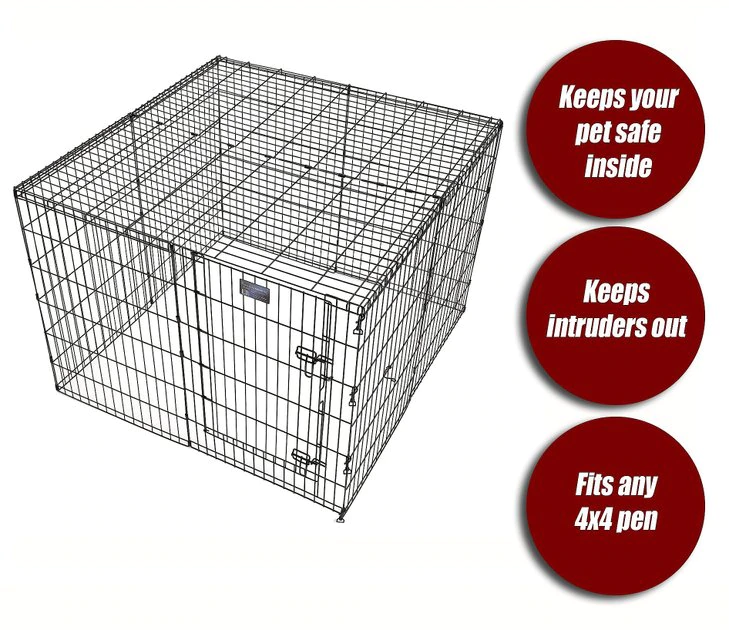 MidWest Exercise Pen Wire Mesh Top 3 MidWest Exercise Pen Wire Mesh Top - Image 3