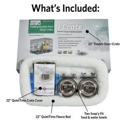 MidWest iCrate Double Door Collapsible Wire Dog Crate Kit -Tetra || MidWest Sales Shop 150528 PT5. SY630 V1562187731