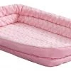 MidWest Quiet Time Fashion Plush Double Bolster Dog Crate Mat