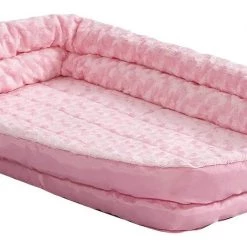 MidWest Quiet Time Fashion Plush Double Bolster Dog Crate Mat