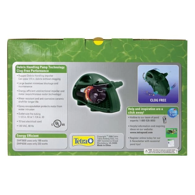 Tetra DHP4200 Debris-Handling Pond Pump 2 Tetra DHP4200 Debris-Handling Pond Pump - Image 2