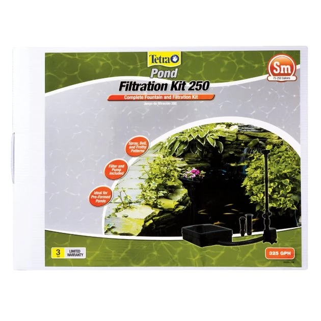 Tetra Pond Filtration Fountain Kit with Flat Box Filter 1 Tetra Pond Filtration Fountain Kit with Flat Box Filter