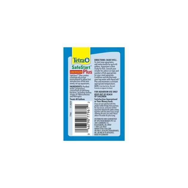 Tetra SafeStart Plus Concentrated Freshwater Aquarium Bacteria 3 Tetra SafeStart Plus Concentrated Freshwater Aquarium Bacteria - Image 3