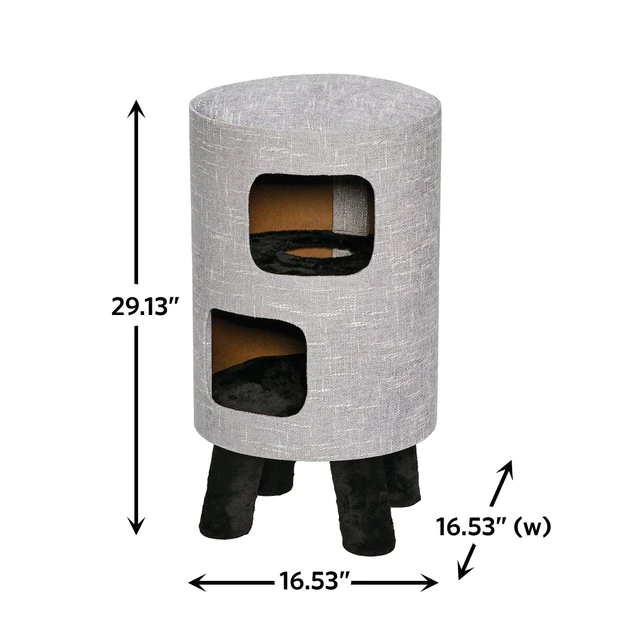 MidWest 2-Story Modern Feline Nuvo Stella Cat Condo 3 MidWest 2-Story Modern Feline Nuvo Stella Cat Condo - Image 3