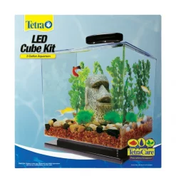 Tetra LED Cube Kit Fish Aquarium, 3-gal