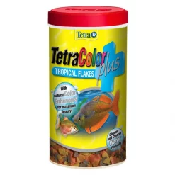 Tetra TetraColor Plus Tropical Flakes Fish Food, 7.06-oz bottle
