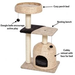 MidWest Feline Nuvo Nest 40.75-in Modern Wicker Cat Tree & Condo 6 MidWest Feline Nuvo Nest 40.75-in Modern Wicker Cat Tree & Condo -Tetra || MidWest Sales Shop 198507 PT2. SY630 V1582739059