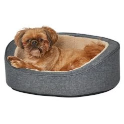 MidWest QuietTime Deluxe Hudson Bolster Cat & Dog Bed w/Removable Cover