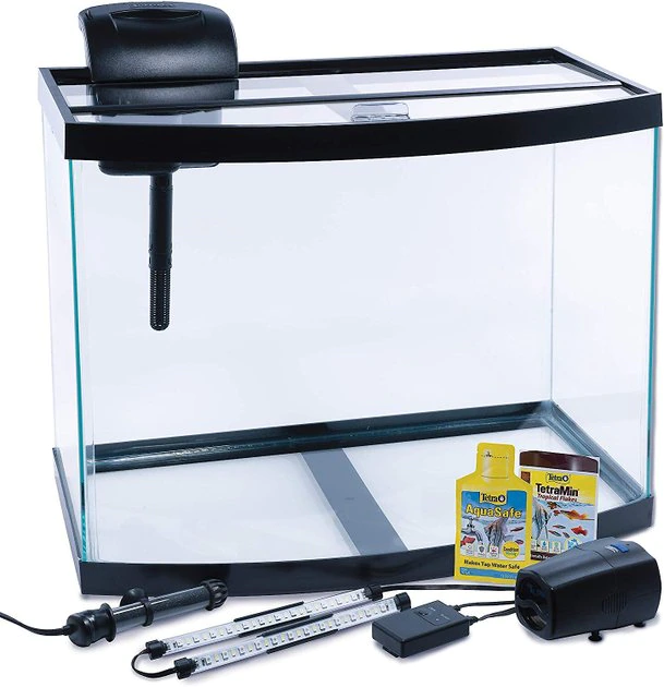 Tetra Connect Curved Aquarium Kit with WiFi Feeder, 28-gal 1 Tetra Connect Curved Aquarium Kit with WiFi Feeder, 28-gal