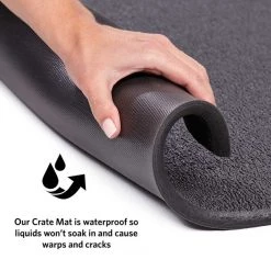MidWest QuietTime Cushioned Antimicrobial Dog Crate Mat, Black -Tetra || MidWest Sales Shop 212898 PT3. SY630 V1575991139