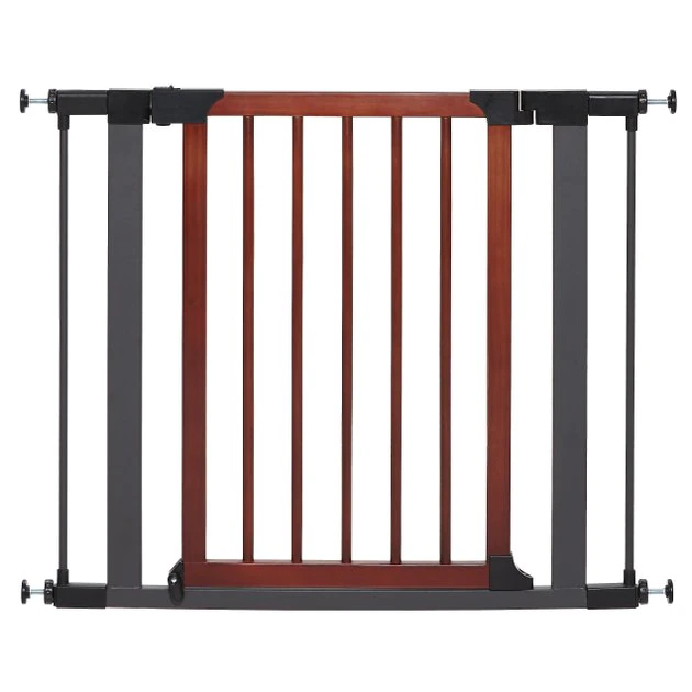 MidWest Decorative Wood & Graphite Steel Dog & Cat Gate 1 MidWest Decorative Wood & Graphite Steel Dog & Cat Gate