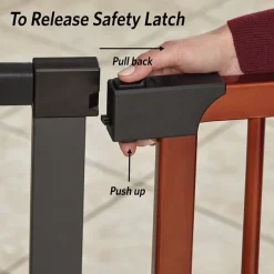 MidWest Decorative Wood & Graphite Steel Dog & Cat Gate 7 MidWest Decorative Wood & Graphite Steel Dog & Cat Gate -Tetra || MidWest Sales Shop 212907 PT2. SY630 V1575991426