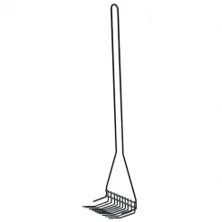 MidWest Handy Doody Dog Waste Rake & Pooper Scooper, Black