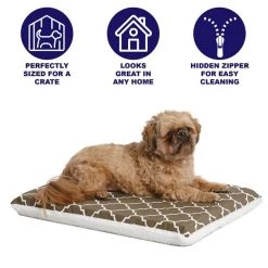 MidWest QuietTime Geo Print & Fleece Reversible Dog Crate Mat -Tetra || MidWest Sales Shop 212950 PT2. SY630 V1576083791