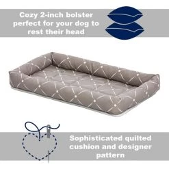 MidWest QuietTime Couture Ashton Bolster Dog Crate Mat -Tetra || MidWest Sales Shop 212966 PT2. SY630 V1576083793