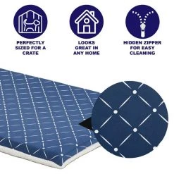 MidWest QuietTime Couture Paxton Reversible Dog Crate Mat -Tetra || MidWest Sales Shop 212985 PT2. SY630 V1576084734