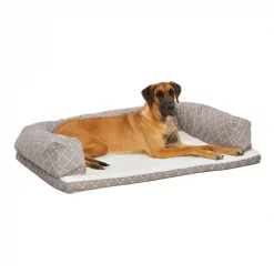 MidWest QuietTime Couture Hampton Orthopedic Bolster Dog Bed w/Removable Cover