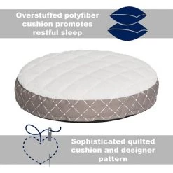 MidWest QuietTime Couture Round Empress Pillow Bed w/Removable Cover, Medium -Tetra || MidWest Sales Shop 213026 PT3. SY630 V1576087107