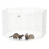 MidWest Small Pet Exercise Pen, White, Medium