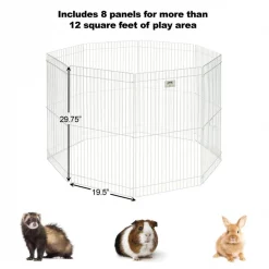 MidWest Small Pet Exercise Pen, White, Medium -Tetra || MidWest Sales Shop 213038 PT2. SY630 V1575302075