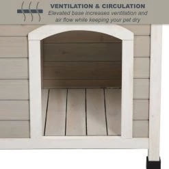 MidWest Eillo Folding Outdoor Wood Dog House, Beige -Tetra || MidWest Sales Shop 226368 PT6. SY630 V1583958179