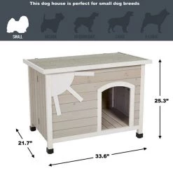 MidWest Eillo Folding Outdoor Wood Dog House, Beige -Tetra || MidWest Sales Shop 226368 PT7. SY630 V1583958181