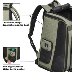 MidWest Day Tripper Dog & Cat Backpack 10 MidWest Day Tripper Dog & Cat Backpack -Tetra || MidWest Sales Shop 226385 PT4. SY630 V1583959981