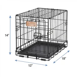 MidWest iCrate Fold & Carry Single Door Collapsible Wire Crate + Quiet Time Ombre Swirl Dog Crate Mat, Grey -Tetra || MidWest Sales Shop 302922 PT2. SY630 V1623046954