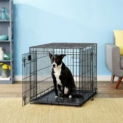 MidWest||Plato MidWest LifeStages Double Door Collapsible Wire Crate + Plato Small Bites Duck Grain-Free Dog Treats, 6-oz bag -Tetra || MidWest Sales Shop 302946 PT5. SY630 V1623085050