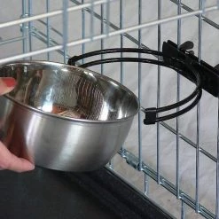 MidWest Stainless Steel Snap'y Fit Dog Kennel Bowl 8 MidWest Stainless Steel Snap'y Fit Dog Kennel Bowl -Tetra || MidWest Sales Shop 304011 PT5. SY630 V1623011915