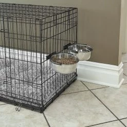 MidWest Stainless Steel Snap'y Fit Dog Kennel Bowl 10 MidWest Stainless Steel Snap'y Fit Dog Kennel Bowl -Tetra || MidWest Sales Shop 304011 PT7. SY630 V1623014588