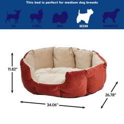 MidWest Tulip Style Dog Bed, Medium -Tetra || MidWest Sales Shop 364495 PT2. SY630 V1643742425