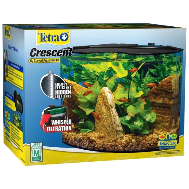 Tropical Fish Starter Kit - Tetra Crescent Aquarium Kit, 5-gal + 4 other items 6 Tropical Fish Starter Kit - Tetra Crescent Aquarium Kit, 5-gal + 4 other items - Image 6
