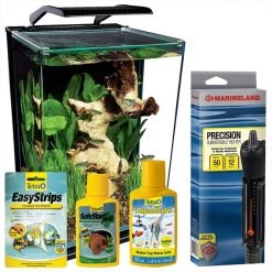 Marineland||Tetra Tropical Fish Starter Kit - Marineland Portrait Blade Light Aquarium Kit, 5-gal + 4 other items