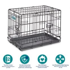 MidWest iCrate Fold & Carry Double Door Collapsible Wire Dog Crate -Tetra || MidWest Sales Shop 60381 PT5. SY630 V1647554188