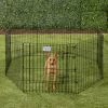 MidWest Wire Dog Exercise Pen with Step-Thru Door, Black E-Coat