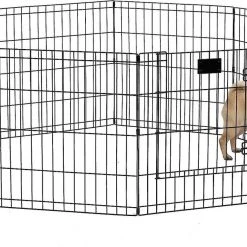 MidWest Wire Dog Exercise Pen with Step-Thru Door, Black E-Coat -Tetra || MidWest Sales Shop 60388 PT4. SY630 V1567184530