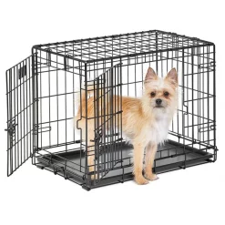 MidWest LifeStages Double Door Collapsible Wire Dog Crate