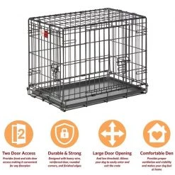 MidWest LifeStages Double Door Collapsible Wire Dog Crate -Tetra || MidWest Sales Shop 66301 PT6. SY630 V1647553897