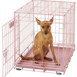 MidWest iCrate Single Door Collapsible Wire Dog Crate, Pink, 24 inch -Tetra || MidWest Sales Shop 74290 PT3. SY630 V1569015249