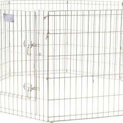 MidWest Wire Dog Exercise Pen with Step-Thru Door, Gold Zinc -Tetra || MidWest Sales Shop 74326 PT2. SY630 V1567186139