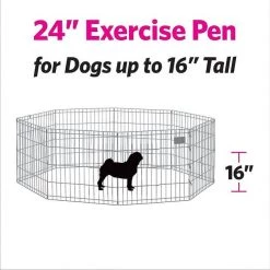 MidWest Wire Dog Exercise Pen with Step-Thru Door, Gold Zinc -Tetra || MidWest Sales Shop 74326 PT8. SY630 V1524169330