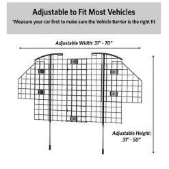 MidWest Wire Mesh Universal SUV Car Barrier -Tetra || MidWest Sales Shop 74332 PT4. SY630 V1538774852