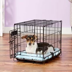 MidWest Quiet Time Fashion Plush Bolster Dog Crate Mat, Powder Blue -Tetra || MidWest Sales Shop 74340 PT2. SY630 V1542224640