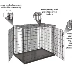 MidWest Solutions Series XX-Large Heavy Duty Double Door Wire Dog Crate, 54 inch -Tetra || MidWest Sales Shop 74373 PT5. SY630 V1562173690