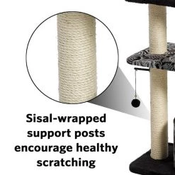 MidWest Feline Nuvo Tower 50.5-in Faux Fur Cat Tree & Condo -Tetra || MidWest Sales Shop 80344 PT8. SY630 V1525271848